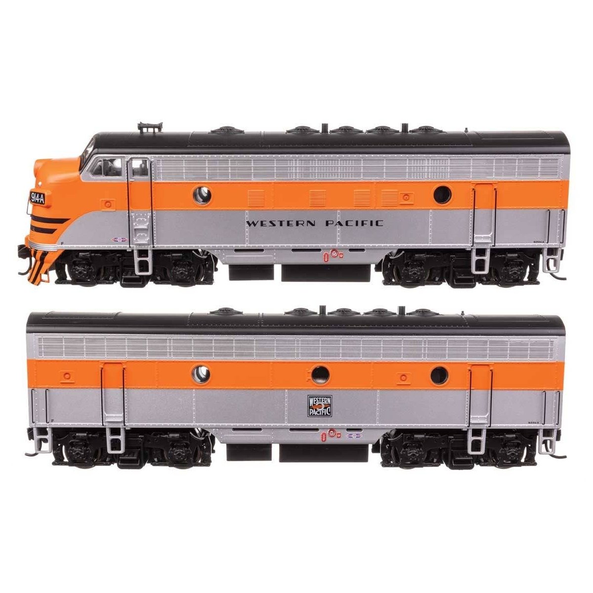 EMD F7 A-B Set - ESU Sound and DCC -- Western Pacific 914A/914B, HO, WalthersMainline 21418