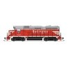 EMD GP30 Low Nose - Standard DC - Stealth -- Burlington Northern 2250 (Renumbered Ex-CB&Q, Chinese Red, gray, white), HO, Broadw