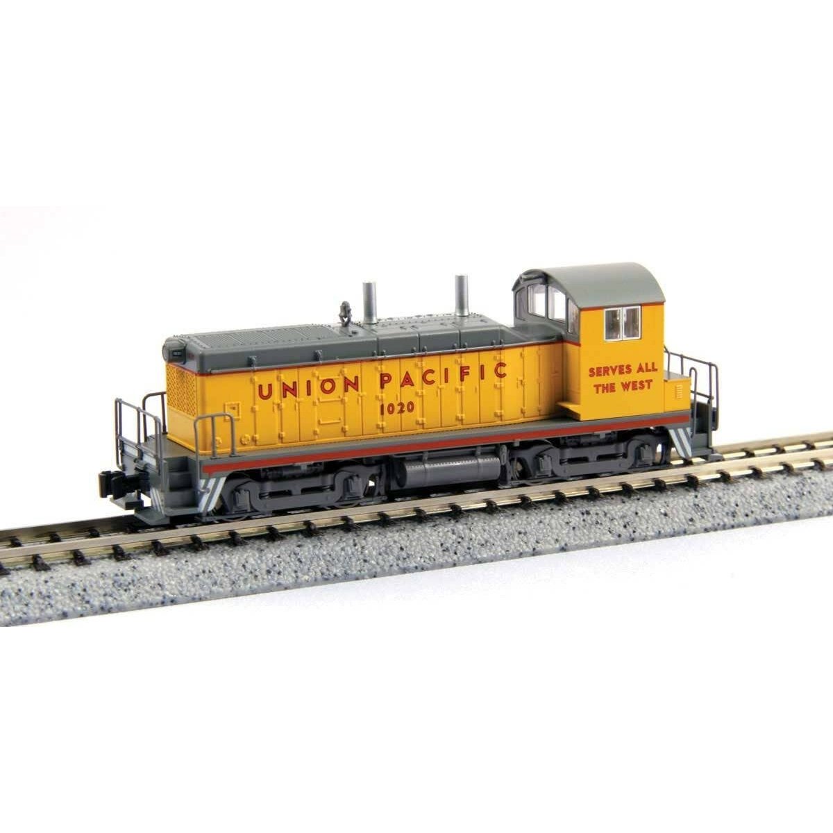 EMD NW2 - Sound and DCC -- Union Pacific 1032 (Armour Yellow, gray, red, silver), N, Kato USA Inc 1764379S