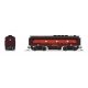 EMD F3 A-Unpowered B Set - Sound and DCC - Paragon4(TM) -- Gulf, Mobile & Ohio 883-A, B80 (maroon, red, black), N, Broadway Limi