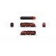 EMD F3 A-Unpowered B Set - Sound and DCC - Paragon4(TM) -- Gulf, Mobile & Ohio 883-A, B80 (maroon, red, black), N, Broadway Limi