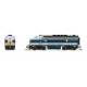 EMD F3 A-Unpowered B Set - Sound and DCC - Paragon4(TM) -- Electro-Motive Division 754A1, 754B1 (Demonstrator, blue, aluminum, y