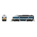 EMD F3 A-Unpowered B Set - Sound and DCC - Paragon4(TM) -- Electro-Motive Division 754A1, 754B1 (Demonstrator, blue, aluminum, y