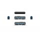 EMD F3 A-Unpowered B Set - Sound and DCC - Paragon4(TM) -- Electro-Motive Division 754A1, 754B1 (Demonstrator, blue, aluminum, y