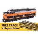 EMD F7A - ESU Sound and DCC w/WalthersTrack Code 83 Flex Track 5-Pack -- Bessemer & Lake Erie 723A, HO, Walthers 21403