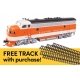EMD F7A - ESU Sound and DCC w/WalthersTrack Code 83 Flex Track 5-Pack -- EMD 1950B, HO, Walthers 21405