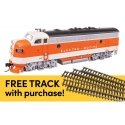 EMD F7A - ESU Sound and DCC w/WalthersTrack Code 83 Flex Track 5-Pack -- EMD 1950B, HO, Walthers 21405