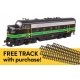EMD F7A - Standard DC w/WalthersTrack Code 83 Flex Track 5-Pack -- Reading 280A, HO, Walthers 11417