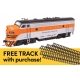 EMD F7A - Standard DC w/WalthersTrack Code 83 Flex Track 5-Pack -- Western Pacific 919D, HO, Walthers 11421