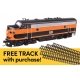 EMD F7A - ESU Sound and DCC w/WalthersTrack Code 83 Flex Track 5-Pack -- Bessemer & Lake Erie 718A, HO, Walthers 21402