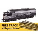 EMD F7A - ESU Sound and DCC w/WalthersTrack Code 83 Flex Track 5-Pack -- New York Central 1664, HO, Walthers 21412
