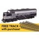 EMD F7A - ESU Sound and DCC w/WalthersTrack Code 83 Flex Track 5-Pack -- New York Central 1668, HO, Walthers 21413