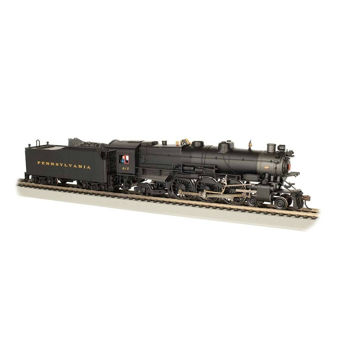 K4 4-6-2 Pacific - WowSound(R) and DCC - Spectrum(R) -- Pennsylvania Railroad 5353 (Pre-War, Slat Pilot, black, graphite), HO, B