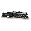 2-8-0 Consolidation - Sound and DCC - Sound Value -- Delaware, Lackawanna & Western 369 (black, graphite), HO, Bachmann Industri