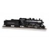 2-8-0 Consolidation - Sound and DCC - Sound Value -- Delaware, Lackawanna & Western 369 (black, graphite), HO, Bachmann Industri