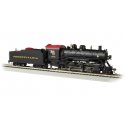 2-8-0 Consolidation - Sound and DCC - Sound Value -- Pennsylvania Railroad 7746 (black, Tuscan), HO, Bachmann Industries 57909