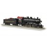 2-8-0 Consolidation - Sound and DCC - Sound Value -- Pennsylvania Railroad 7746 (black, Tuscan), HO, Bachmann Industries 57909