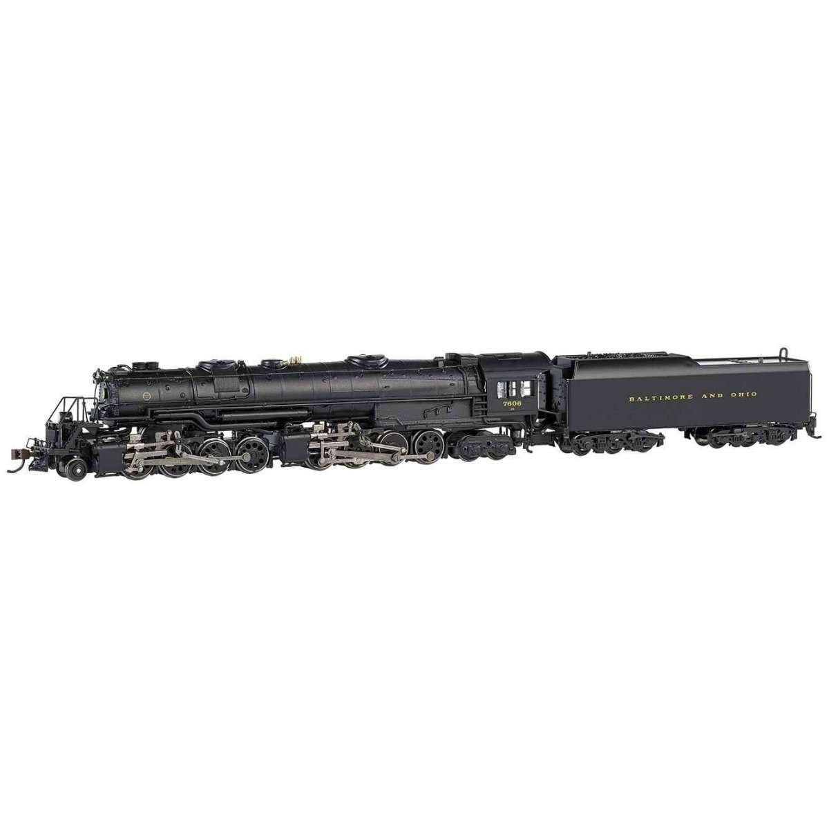 Class EM-1 2-8-8-4 Early Large Dome - Econami Sound and DCC - Spectrum(R) -- Baltimore & Ohio 7606 (black), N, Bachmann Industri
