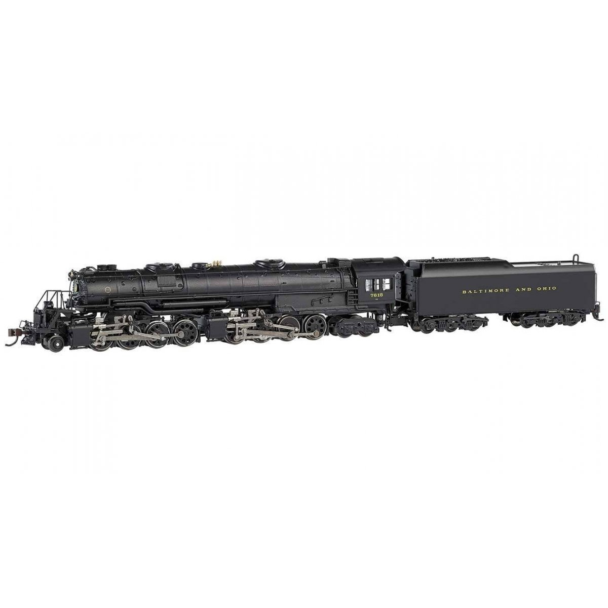 Class EM-1 2-8-8-4 Early Large Dome - Econami Sound and DCC - Spectrum(R) -- Baltimore & Ohip 7618 (black), N, Bachmann Industri