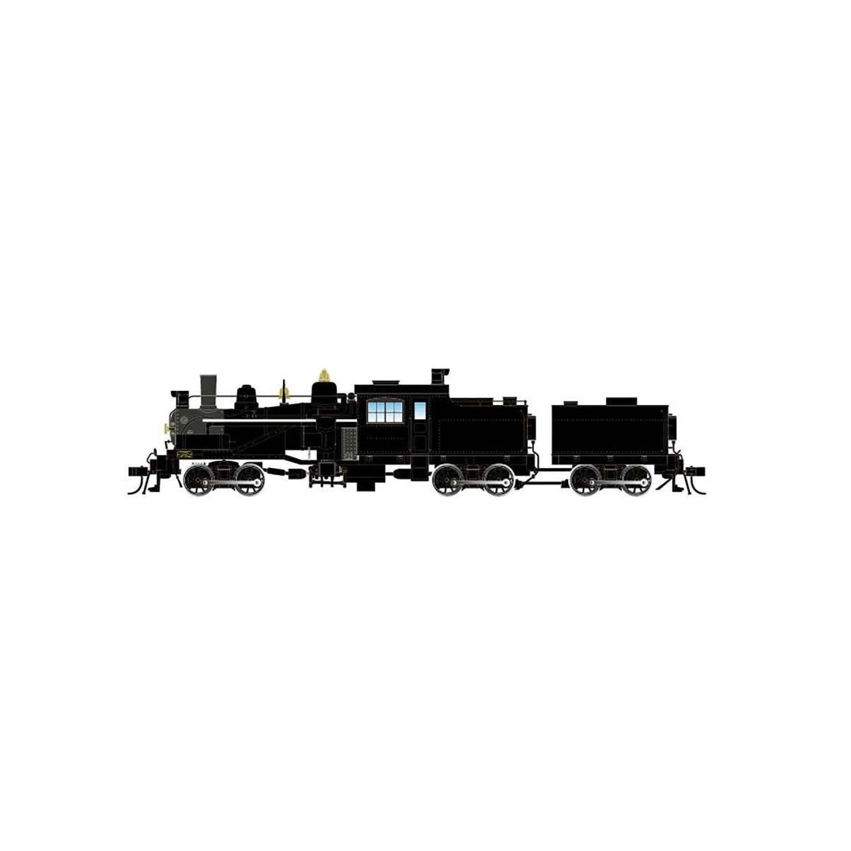 3-Truck Heisler - Standard DC -- St. Regis Paper 92 (black, graphite), HO, Rivarossi HR2948