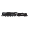 Class T1A 2-8-4 Berkshire - Sound, DCC and Smoke - Paragon4(TM) -- Santa Fe 4193 (black, graphite), HO, Broadway Limited Imports
