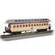 Old Time Wood Coach with Round-End Clerestory Roof - Ready to Run -- Old Colony Railroad (yellow, red), HO, Bachmann Industries 