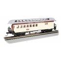 Old Time Wood Combine with Round-End Clerestory Roof - Ready to Run -- Old Colony Railroad (yellow, red), HO, Bachmann Industrie