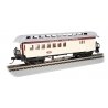 Old Time Wood Combine with Round-End Clerestory Roof - Ready to Run -- Old Colony Railroad (yellow, red), HO, Bachmann Industrie
