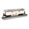 Old Time Wood Baggage with Round-End Clerestory Roof - Ready to Run -- Old Colony Railroad (yellow, red), HO, Bachmann Industrie