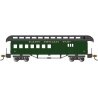 Old Time Wood Combine with Round-End Clerestory Roof - Ready to Run -- East Broad Top (green, gray), HO, Bachmann Industries 152