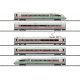 ICE 4 Class 412-812 5-Car Train-Only Set with Sound & DCC -- German Federal Railway (Era VI 2019 white, red Green Stripe), HO, T