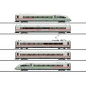 ICE 4 Class 412-812 5-Car Train-Only Set with Sound & DCC -- German Federal Railway (Era VI 2019 white, red Green Stripe), HO, T