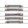 ICE 4 Class 412-812 5-Car Train-Only Set with Sound & DCC -- German Federal Railway (Era VI 2019 white, red Green Stripe), HO, T