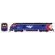 Siemens ALC-42 Charger & 3 Cars Train-Only Set - DCC -- Amtrak 302, Sleeper, Coach, Coach-Baggage, N, Kato USA Inc 101788DCC