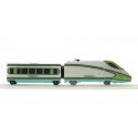 Locomotive and First Class Car Add-On Set - Trainkids -- Glow in the Dark (white, green, blue), HO, Atlas Model Railroad Co. 150