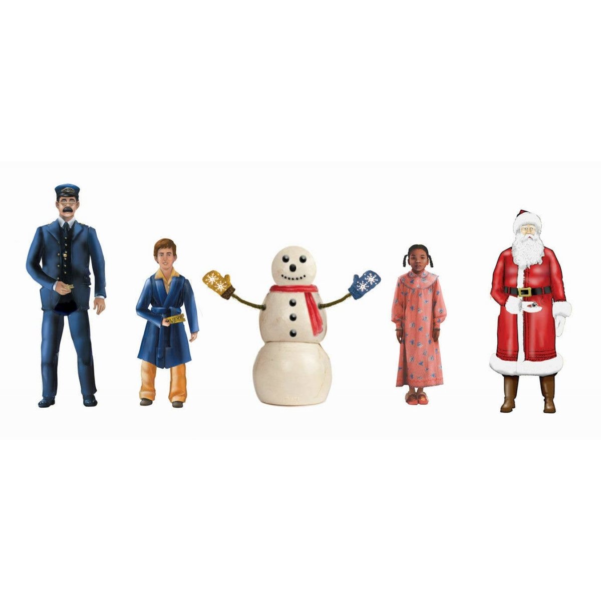 Polar Express - Figures pkg(5) -- Conductor, Hero Boy, Snowman, Hero Girl and Santa Claus, O, Lionel 1830010