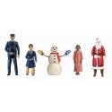 Polar Express - Figures pkg(5) -- Conductor, Hero Boy, Snowman, Hero Girl and Santa Claus, O, Lionel 1830010