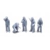 Fishermen -- pkg(5), N, ALL SCALE MINIATURES 1600994