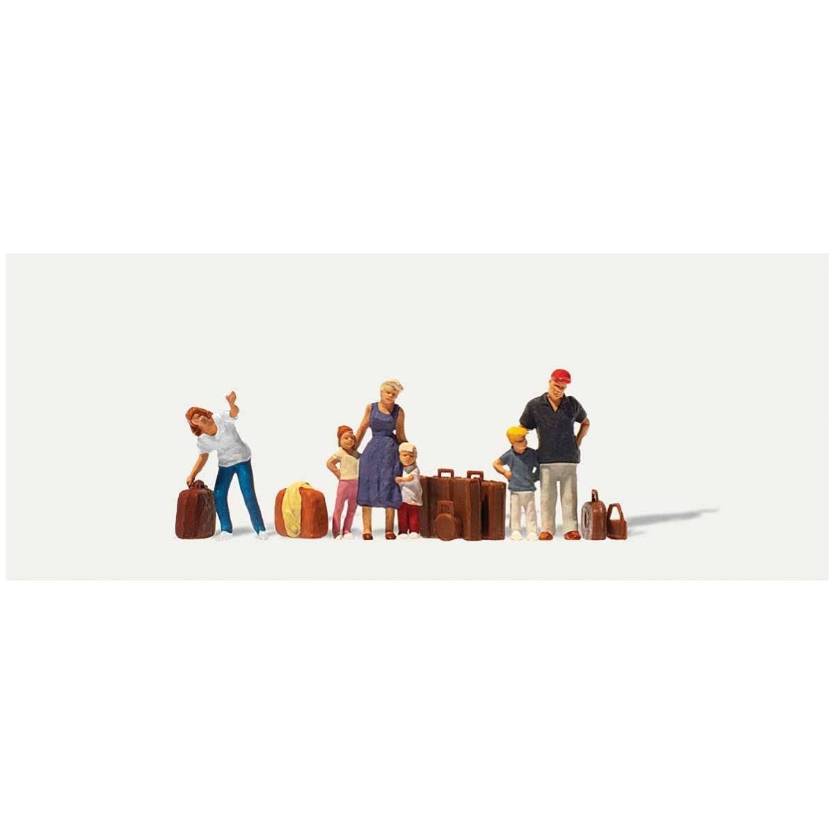 Waiting Passengers with Luggage -- pkg(6), HO, Merten 212539