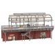 Double-Track Elevated Urban Train Station with Glass Train Shed -- Kit - 14-3/16 x 7-7/8 x 7-13/16′ 36 x 20 x 19.8cm, HO, Fall