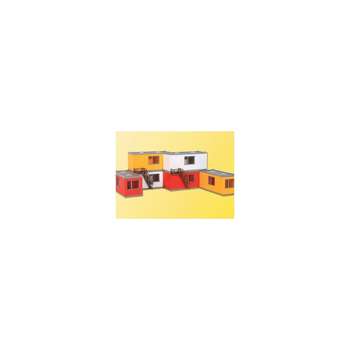 30 Years Kibri - Construction -- Containers/Work Offices pkg(6), HO, Kibri 38627