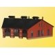 3-Stall Roundhouse/Engine Shed -- 9-3/8 x 15-1/4 x 5-1/4` 24 x 39 x 13.5cm Holds Engines to 8-5/8` 22cm Lo, HO, Kibri 39452