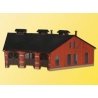 3-Stall Roundhouse/Engine Shed -- 9-3/8 x 15-1/4 x 5-1/4` 24 x 39 x 13.5cm Holds Engines to 8-5/8` 22cm Lo, HO, Kibri 39452