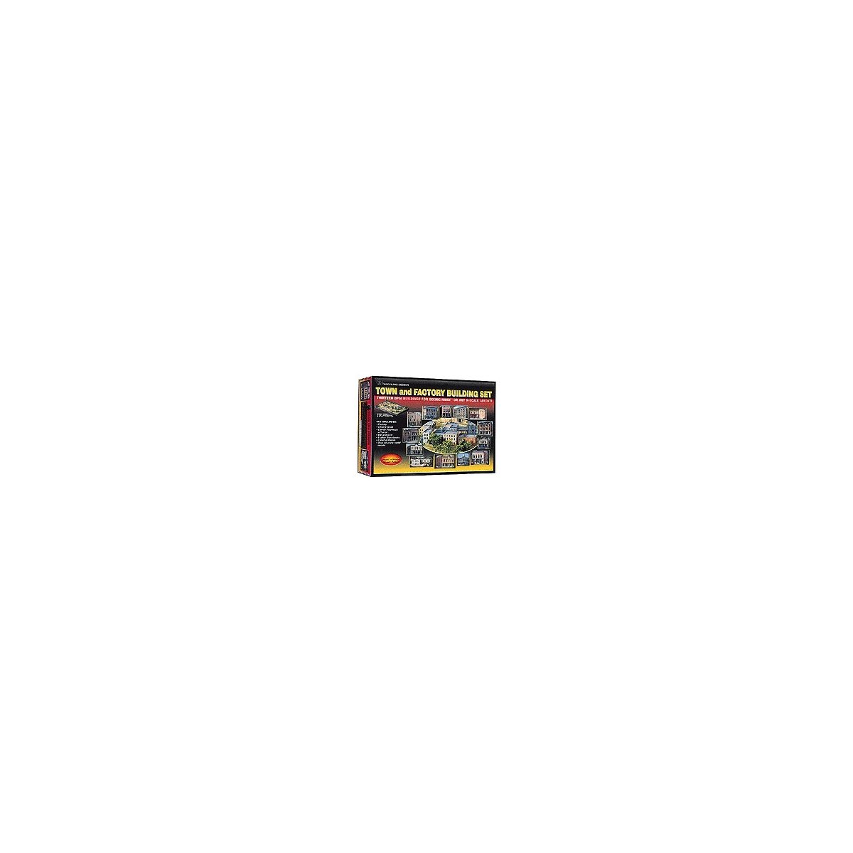 Town & Factory Building Set(TM) -- Kit, N, Woodland Scenics 1485