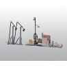Diesel Fuel Facility - Scenic Details(R) -- Unpainted - Kit, HO, Woodland Scenics 232