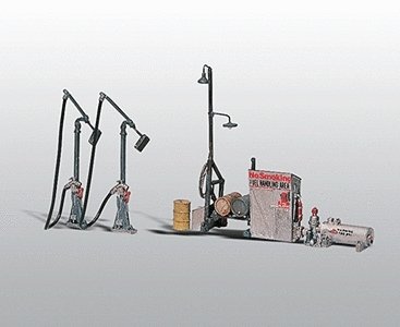 Diesel Fuel Facility - Scenic Details(R) -- Unpainted - Kit, HO, Woodland Scenics 232