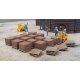 Brick Stacks -- Kit - 1/2 x 1/2 x 11/32′ 1.2 x 1.2 x 0.8cm, HO, Walthers Cornerstone 4103