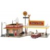 Built-&-Ready(R) Landmark Structures(R) - Assembled -- Drive n` Dine - 7-3/4 x 5-1/4` 19.7 x 13.3cm, HO, Woodland Scenics 5029