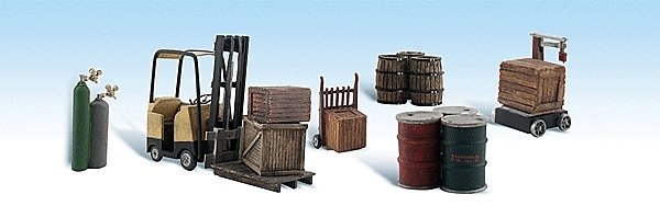 Scenic Accents(R) -- Loading Dock Details, HO, Woodland Scenics 1934