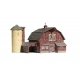 Old Weathered Barn - Built-&-Ready Landmark Structures(R) -- Assembled - 7-13/16 x 5-11/16′ 19.8 x 14.4cm, HO, Woodland Scenic